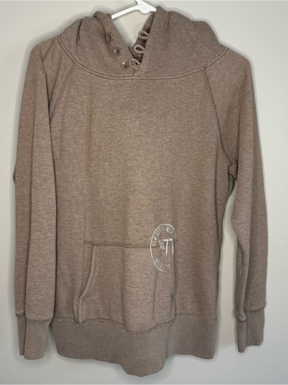 American Eagle Outfitters Taupe Hooded Pullover